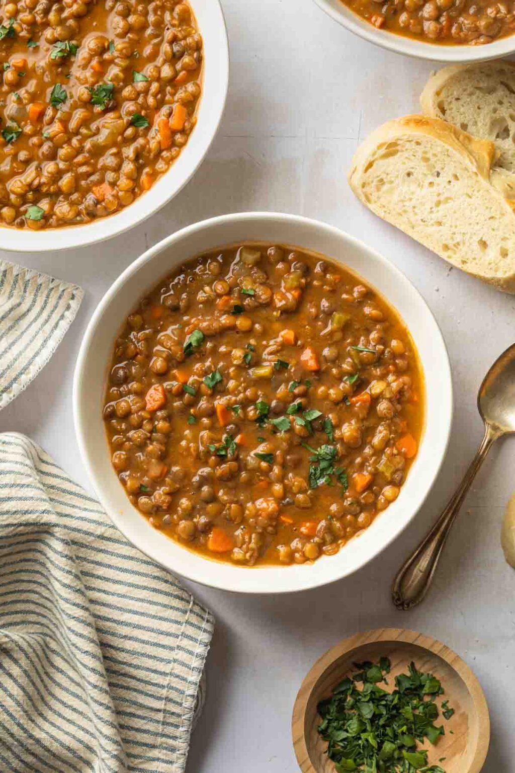 Slow Cooker Lentil Soup - Simply Whisked